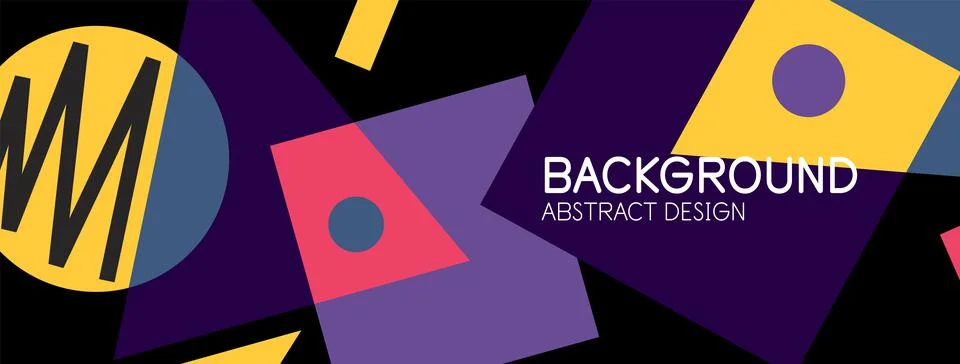 Abstract background with blocks, lines, geometric shapes. Techno or business Stockillustratie
