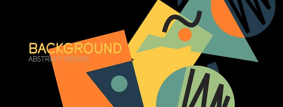 Abstract background with blocks, lines, geometric shapes. Techno or business Ilustración de archivo