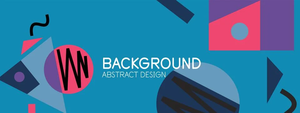 Abstract background with blocks, lines, geometric shapes. Techno or business Ilustración de archivo
