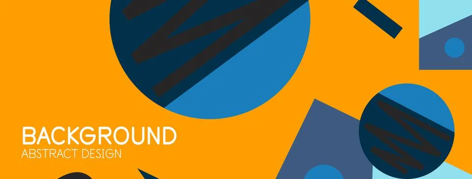 Abstract background with blocks, lines, geometric shapes. Techno or business Ilustración de archivo