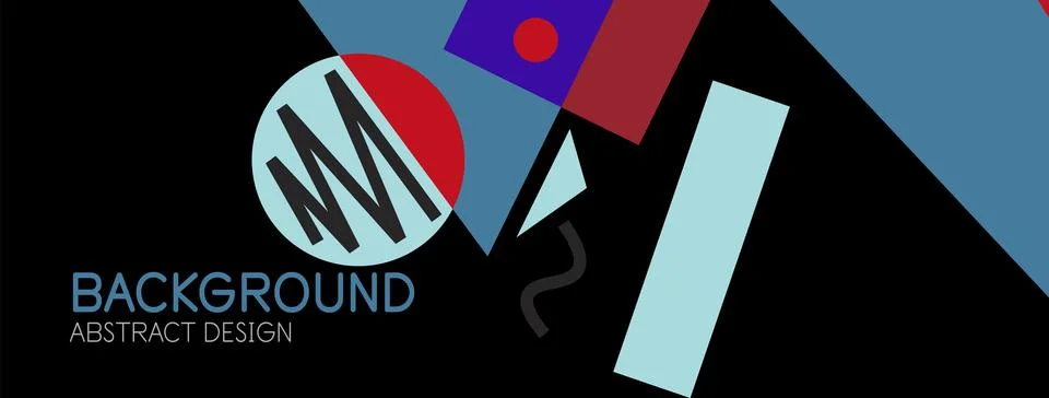 Abstract background with blocks, lines, geometric shapes. Techno or business Ilustración de archivo