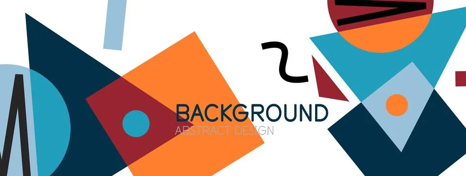Abstract background with blocks, lines, geometric shapes. Techno or business Ilustración de archivo