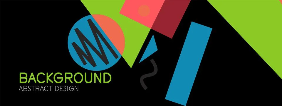 Abstract background with blocks, lines, geometric shapes. Techno or business Ilustración de archivo