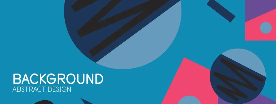 Abstract background with blocks, lines, geometric shapes. Techno or business Ilustración de archivo