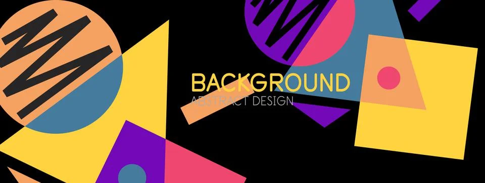 Abstract background with blocks, lines, geometric shapes. Techno or business Ilustración de archivo