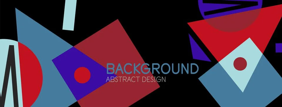 Abstract background with blocks, lines, geometric shapes. Techno or business Ilustración de archivo