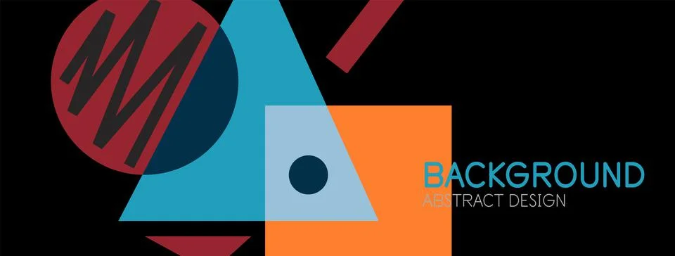 Abstract background with blocks, lines, geometric shapes. Techno or business Stockillustratie