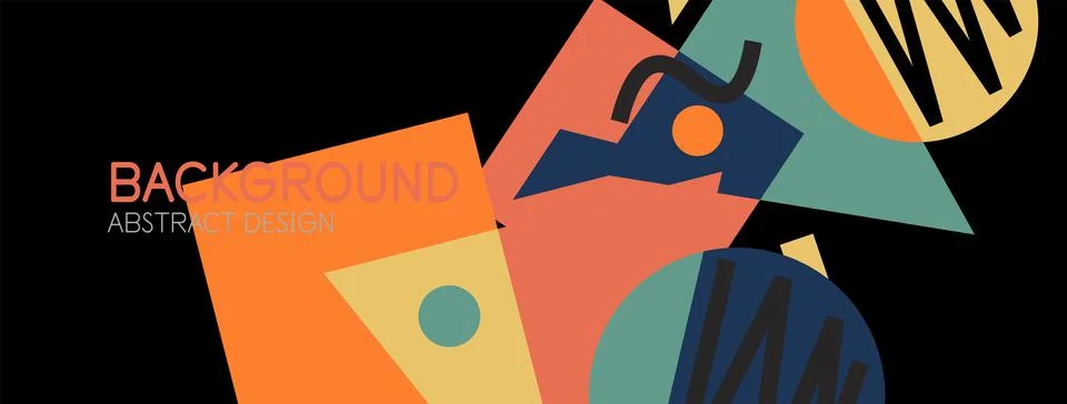 Abstract background with blocks, lines, geometric shapes. Techno or business Ilustración de archivo