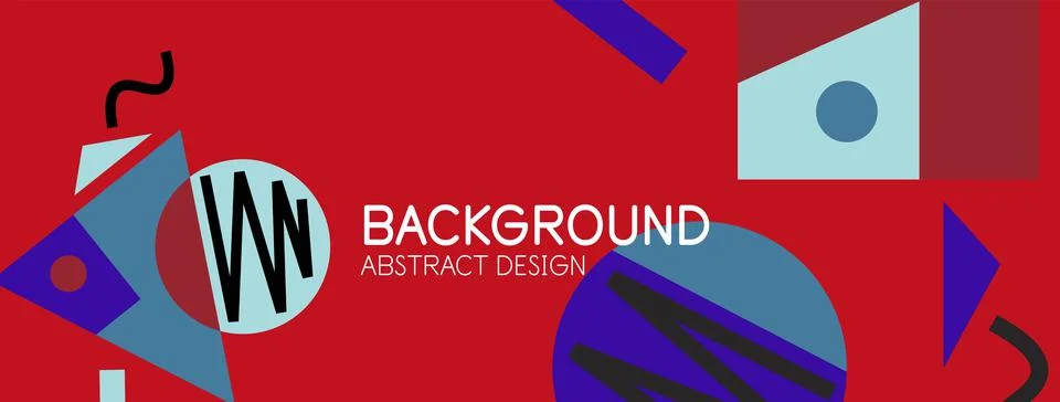 Abstract background with blocks, lines, geometric shapes. Techno or business Ilustración de archivo