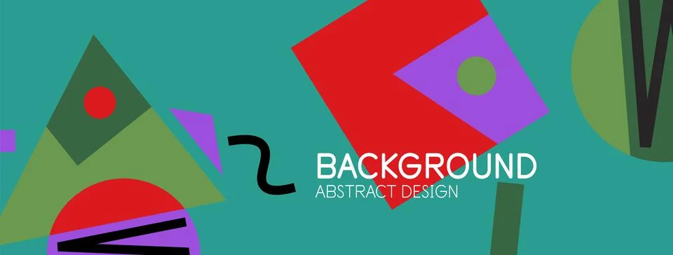 Abstract background with blocks, lines, geometric shapes. Techno or business Stock Illustration