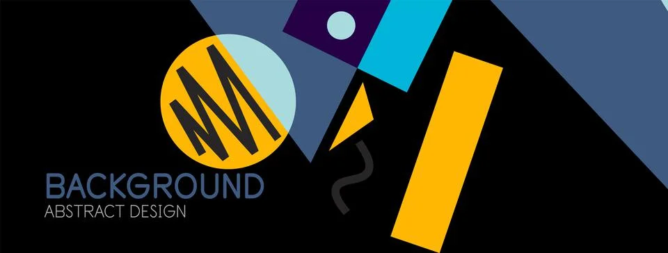 Abstract background with blocks, lines, geometric shapes. Techno or business Ilustración de archivo