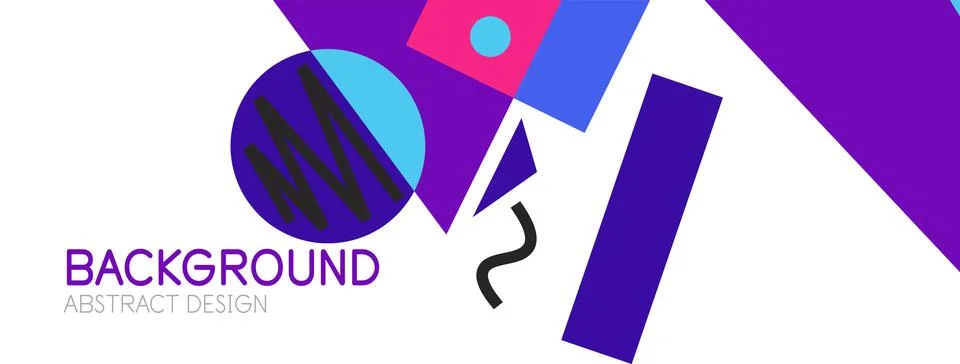 Abstract background with blocks, lines, geometric shapes. Techno or business Ilustración de archivo