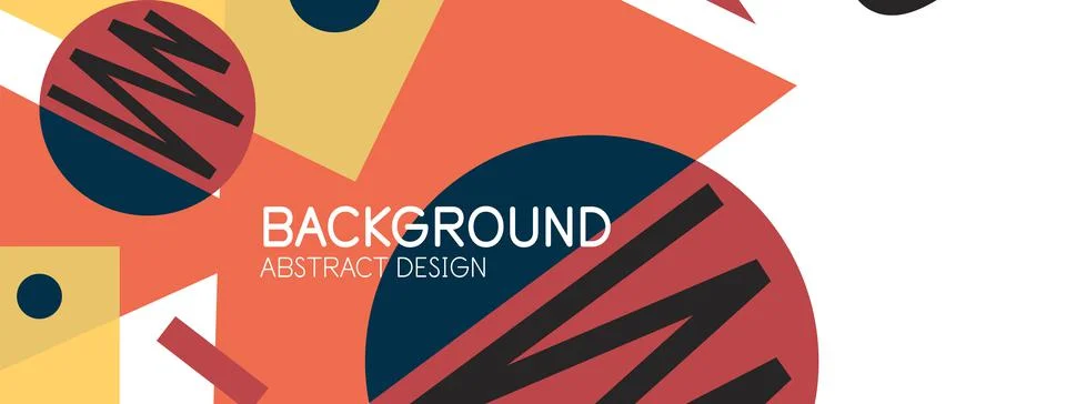 Abstract background with blocks, lines, geometric shapes. Techno or business Ilustración de archivo