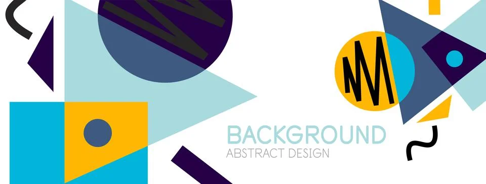 Abstract background with blocks, lines, geometric shapes. Techno or business Ilustración de archivo