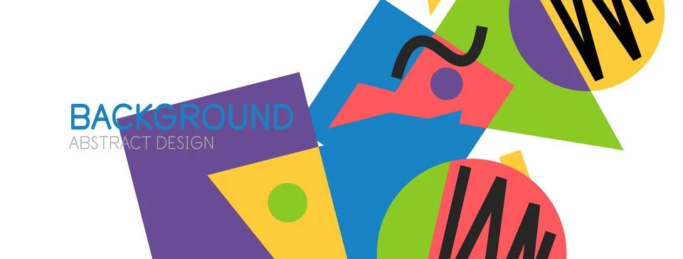 Abstract background with blocks, lines, geometric shapes. Techno or business Ilustración de archivo