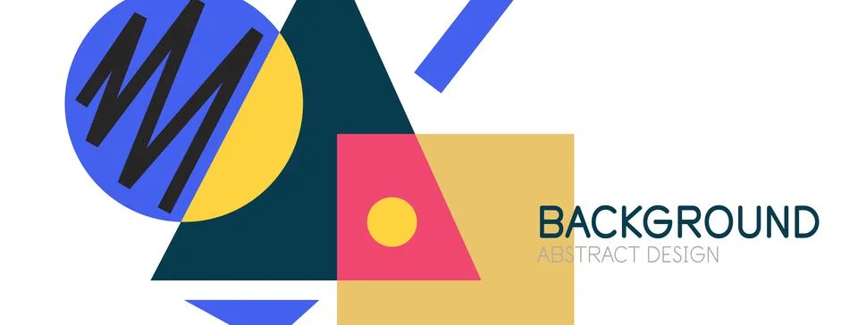 Abstract background with blocks, lines, geometric shapes. Techno or business Ilustración de archivo