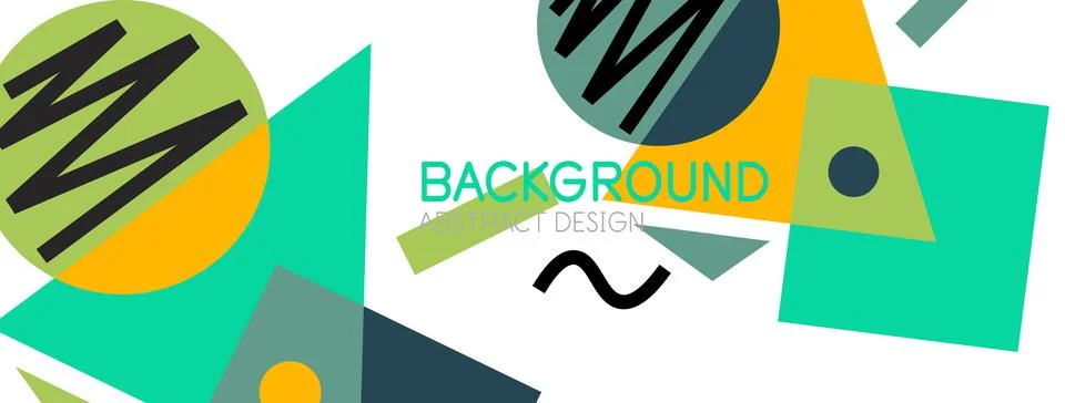Abstract background with blocks, lines, geometric shapes. Techno or business Ilustración de archivo
