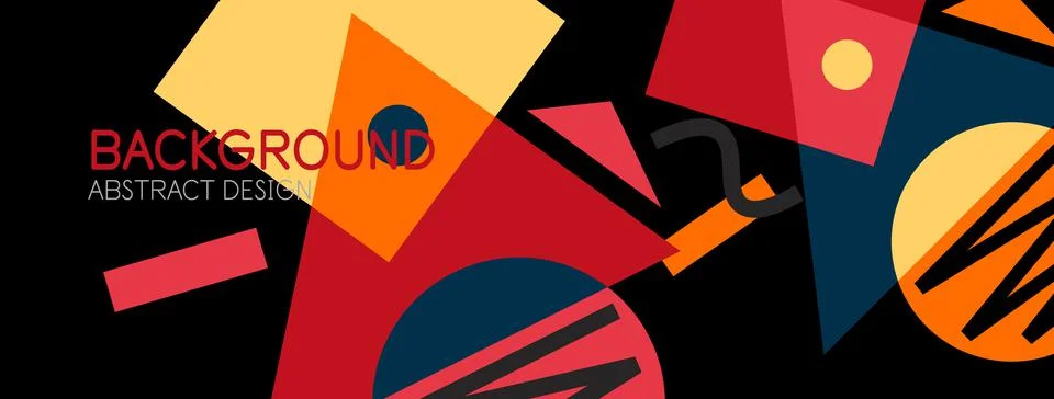 Abstract background with blocks, lines, geometric shapes. Techno or business Ilustración de archivo