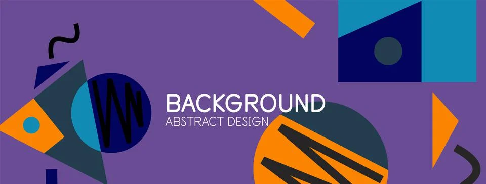 Abstract background with blocks, lines, geometric shapes. Techno or business Ilustración de archivo