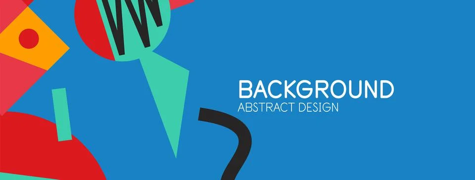 Abstract background with blocks, lines, geometric shapes. Techno or business 스톡 일러스트