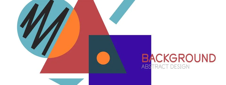 Abstract background with blocks, lines, geometric shapes. Techno or business Ilustración de archivo