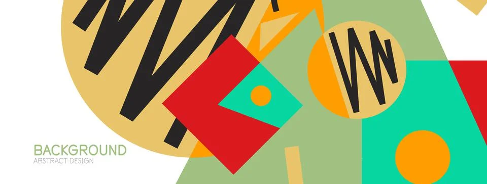 Abstract background with blocks, lines, geometric shapes. Techno or business Ilustración de archivo