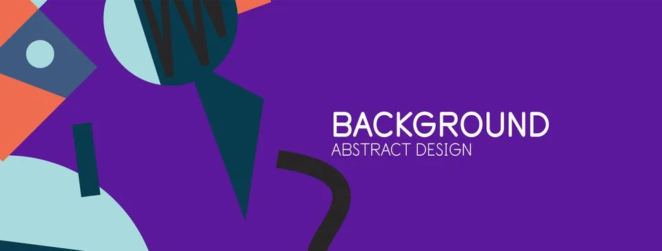 Abstract background with blocks, lines, geometric shapes. Techno or business Stock Illustration