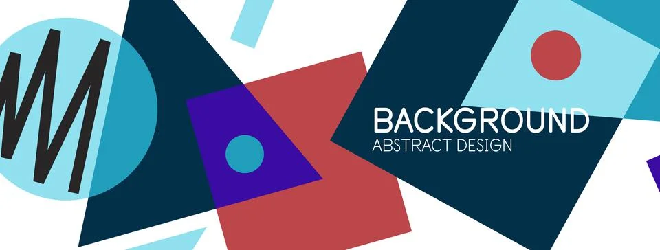 Abstract background with blocks, lines, geometric shapes. Techno or business Ilustración de archivo