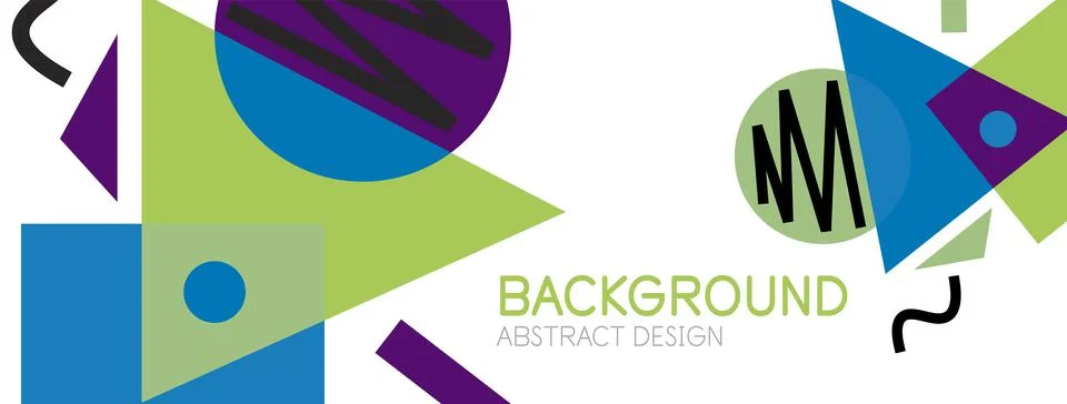 Abstract background with blocks, lines, geometric shapes. Techno or business Ilustración de archivo
