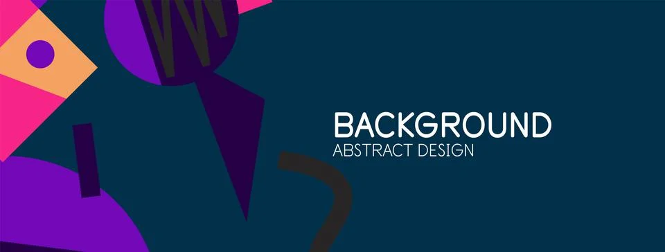 Abstract background with blocks, lines, geometric shapes. Techno or business Stockillustratie