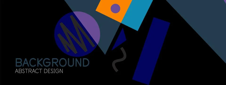 Abstract background with blocks, lines, geometric shapes. Techno or business Ilustración de archivo