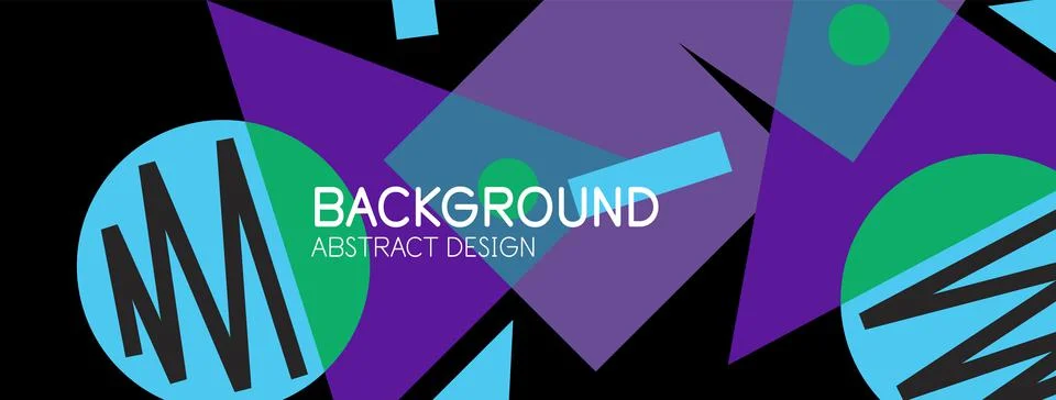 Abstract background with blocks, lines, geometric shapes. Techno or business Ilustración de archivo