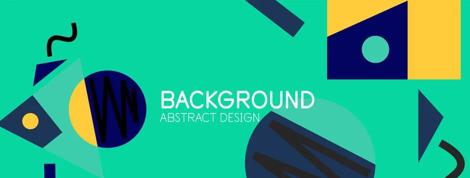 Abstract background with blocks, lines, geometric shapes. Techno or business Ilustración de archivo