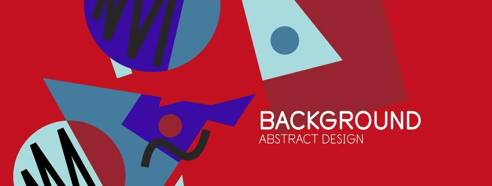 Abstract background with blocks, lines, geometric shapes. Techno or business Ilustración de archivo