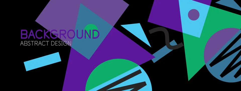 Abstract background with blocks, lines, geometric shapes. Techno or business Ilustración de archivo