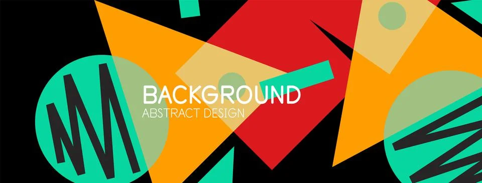 Abstract background with blocks, lines, geometric shapes. Techno or business Ilustración de archivo