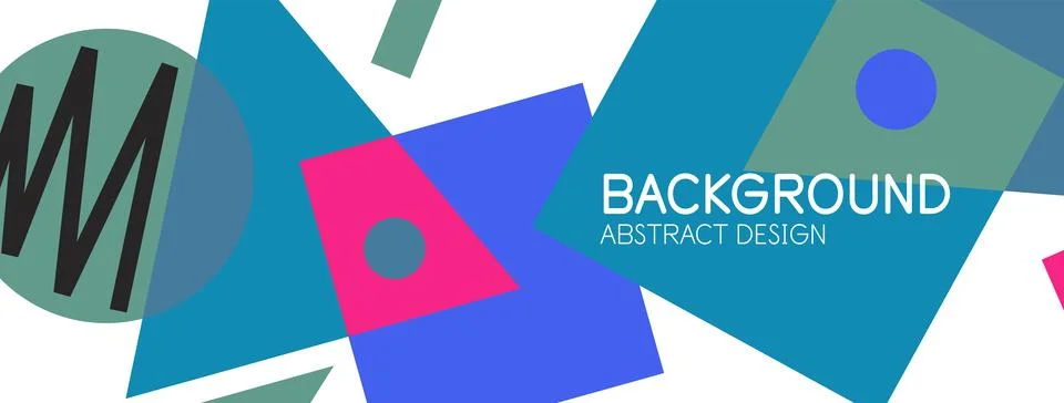 Abstract background with blocks, lines, geometric shapes. Techno or business Ilustración de archivo