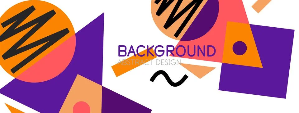 Abstract background with blocks, lines, geometric shapes. Techno or business 스톡 일러스트