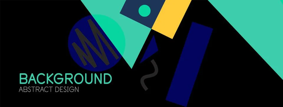 Abstract background with blocks, lines, geometric shapes. Techno or business Ilustración de archivo