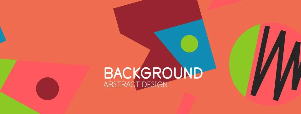 Abstract background with blocks, lines, geometric shapes. Techno or business 스톡 일러스트