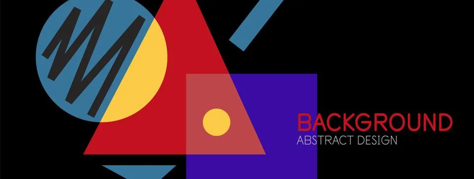 Abstract background with blocks, lines, geometric shapes. Techno or business Ilustración de archivo
