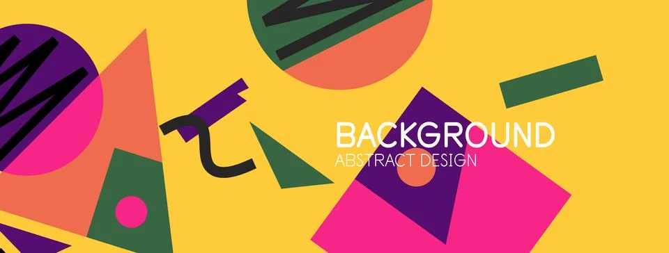 Abstract background with blocks, lines, geometric shapes. Techno or business Ilustración de archivo
