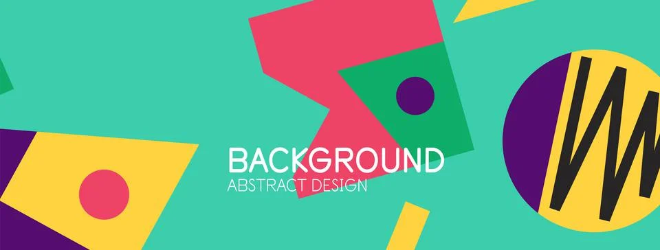 Abstract background with blocks, lines, geometric shapes. Techno or business Ilustración de archivo