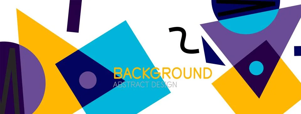 Abstract background with blocks, lines, geometric shapes. Techno or business 스톡 일러스트