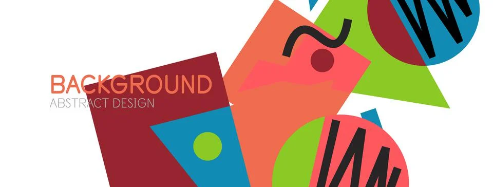 Abstract background with blocks, lines, geometric shapes. Techno or business Stockillustratie