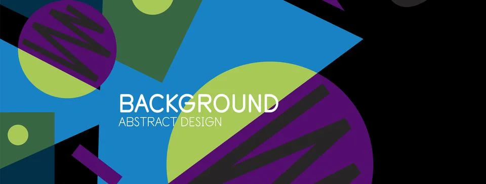 Abstract background with blocks, lines, geometric shapes. Techno or business Ilustración de archivo
