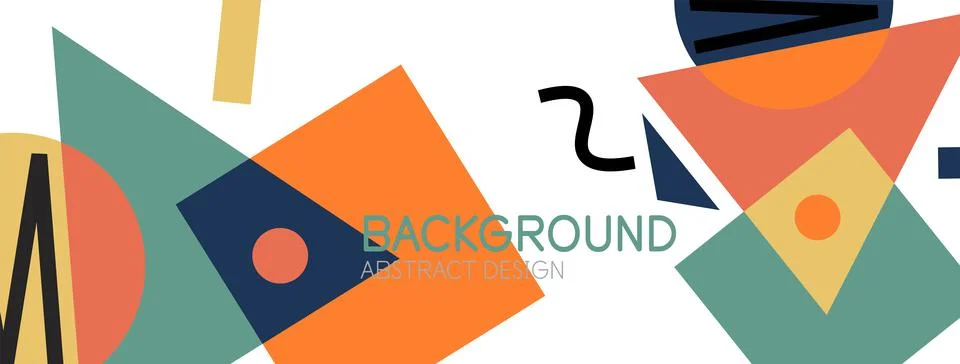 Abstract background with blocks, lines, geometric shapes. Techno or business Ilustración de archivo