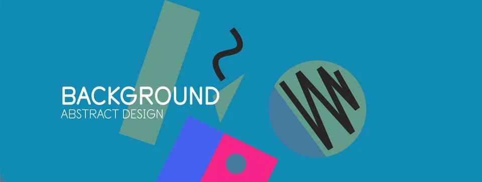 Abstract background with blocks, lines, geometric shapes. Techno or business Ilustración de archivo