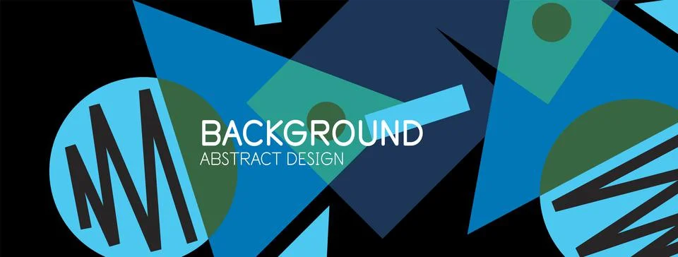 Abstract background with blocks, lines, geometric shapes. Techno or business Ilustración de archivo