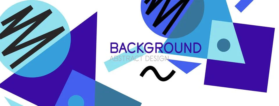 Abstract background with blocks, lines, geometric shapes. Techno or business Stockillustratie